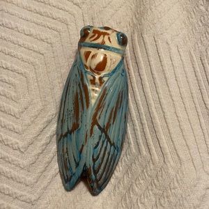 Ceramic Cicada Sculpture / Wall Decoration